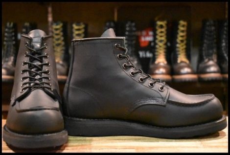 【7D 美品 24年】レッドウィング 8074 アイリッシュセッター 黒 ブラックハーネス モックトゥ 編み上げ ブーツ redwing HOPESMORE
