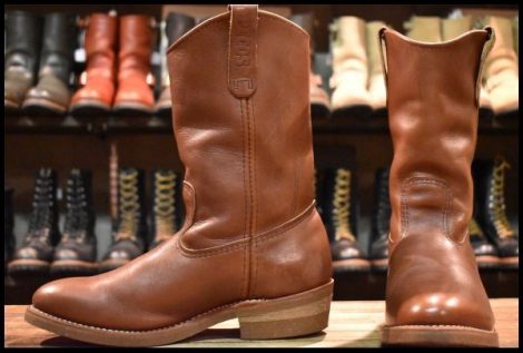 【8.5E 良品 17年】レッドウィング 8845 ペコス 茶 ブラウン シガーリタン ロング プルオン ブーツ redwing pecos HOPESMORE