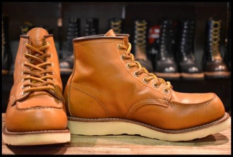 【7E 良品 11年】レッドウィング 9875 アイリッシュセッター ゴールドラセット モックトゥ レースアップ ブーツ redwing HOPESMORE