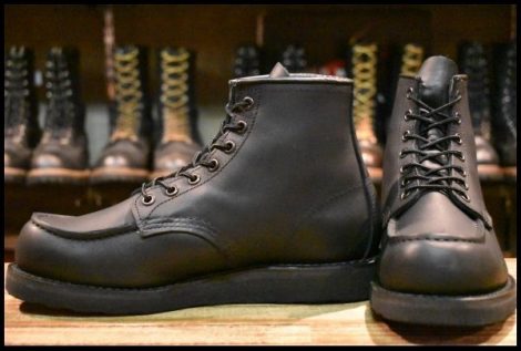 【7D 美品 24年】レッドウィング 8074 アイリッシュセッター 黒 ブラックハーネス モックトゥ 編み上げ ブーツ redwing HOPESMORE