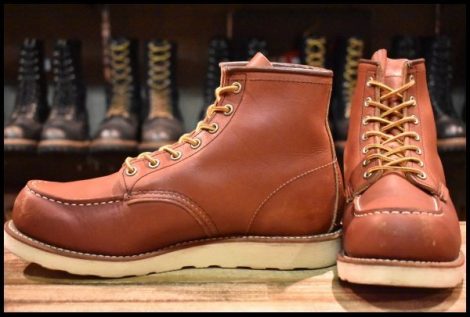 【8E 良品 14年】レッドウィング 8875 アイリッシュセッター 赤茶 オロラセット モックトゥ 編み上げ ブーツ redwing HOPESMORE