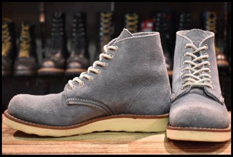 【6D 良品 11年】レッドウィング 8144 スエード アイリッシュセッター スレートブルー 青 プレーントゥ ブーツ redwing HOPESMORE