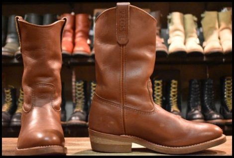 【8.5E 良品 17年】レッドウィング 8845 ペコス 茶 ブラウン シガーリタン ロング プルオン ブーツ redwing pecos HOPESMORE