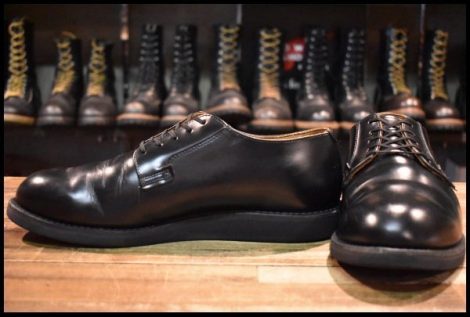 【10D 良品 24年】レッドウィング 101 ポストマン シューズ 黒 ブラック シャパラル 短靴 ローカット 編み上げ ブーツ redwing HOPESMORE