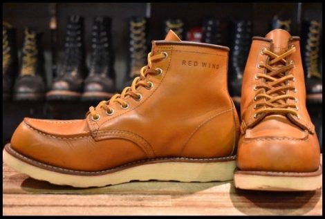 【7E 良品 11年】レッドウィング 9875 アイリッシュセッター ゴールドラセット モックトゥ レースアップ ブーツ redwing HOPESMORE