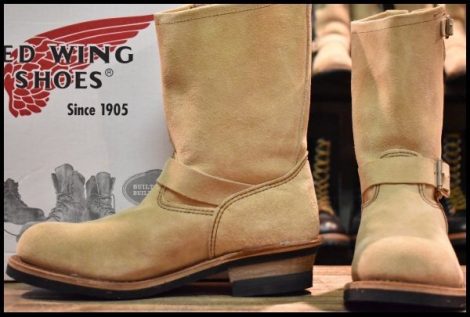 【10D 箱付 未使用 07年】レッドウィング 8268 スエード エンジニア ホーソーンアビレーンラフアウト スチール ブーツ redwing HOPESMORE