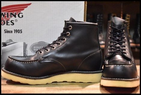 【7D 箱付 美品 06年】レッドウィング 8130 アイリッシュセッター 黒 ブラッククローム モックトゥ 8179 ブーツ redwing HOPESMORE