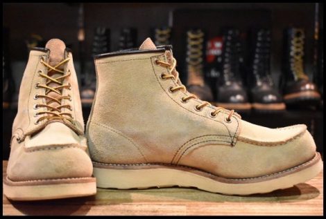【8E 良品 09年】レッドウィング 8173 スエード アイリッシュセッター ホーソーン ラフアウト モックトゥ ブーツ redwing HOPESMORE