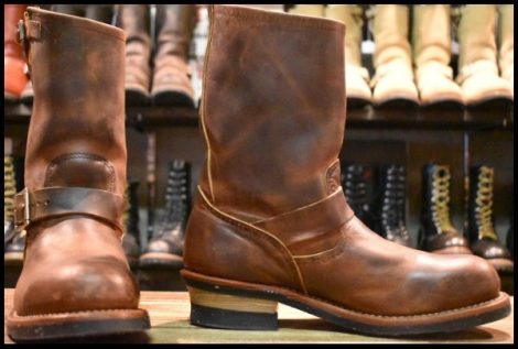 【8.5D 良品 08年】レッドウィング 2972 エンジニア 茶 カッパー ラフ＆タフ スチールトゥ ブラウン ブーツ redwing HOPESMORE