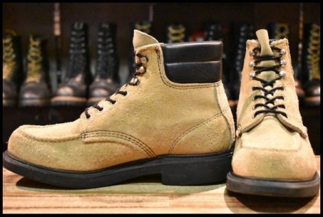 【8.5D 良品 羽タグ】レッドウィング 8118 スエード スーパーソール ラフアウト モック 編み上げ ブーツ redwing HOPESMORE