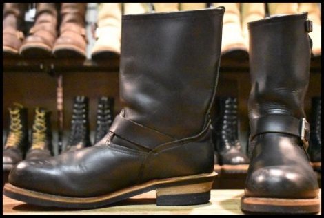 【10.5D 良品 07年】レッドウィング 2268 エンジニア 黒 ブラッククローム スチールトゥ ブーツ redwing HOPESMORE