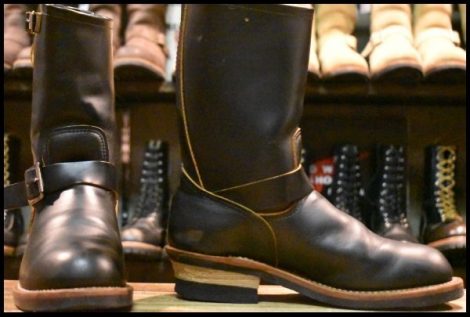 【6.5D 良品 18年】レッドウィング 2966 ブラック クローンダイク エンジニア 黒 茶芯 スチール無し ブーツ redwing HOPESMORE