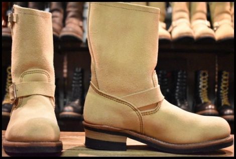 【8D 箱付 美品 08年】レッドウィング 8268 スエード エンジニア ホーソーンアビレーン スチールトゥ ブーツ redwing HOPESMORE