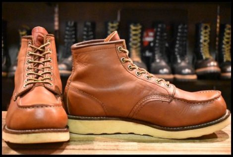 【9E 良品 羽タグ 03年】レッドウィング 8131 アイリッシュセッター 赤茶 オロラセット モックトゥ 8875 ブーツ redwing HOPESMORE