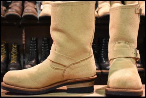 【8D 良品 14年】レッドウィング 8268 スエード エンジニア ホーソーンアビレーンラフアウト スチールトゥ ブーツ redwing HOPESMORE