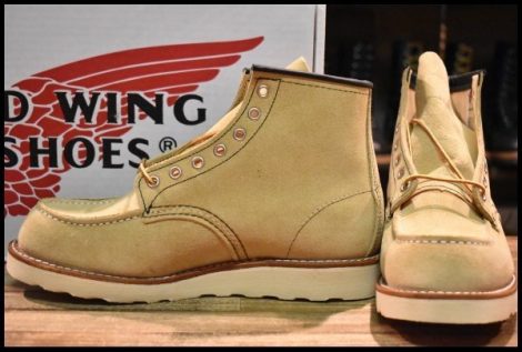 【7E 箱付 未使用 犬タグ復刻 21年】レッドウィング 8173 スエード アイリッシュセッター ラフアウト モックトゥ ブーツ redwing HOPESMORE