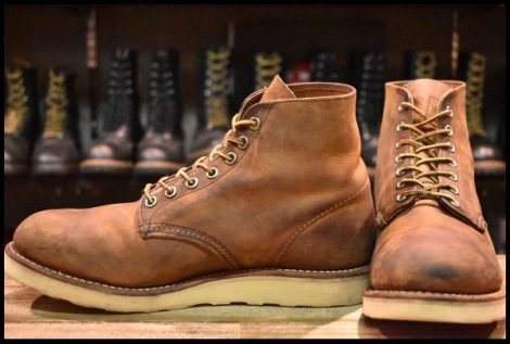 【8D 良品 10年】レッドウィング 9111 アイリッシュセッター 茶 カッパー ラフ＆タフ プレーントゥ 編み上げ ブーツ redwing HOPESMORE