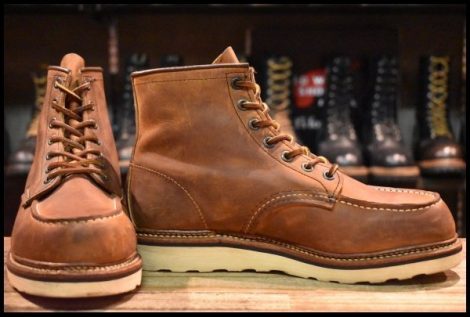 【7.5D 美品 10年】レッドウィング 1907 アイリッシュセッター 茶 カッパー ラフ＆タフ モックトゥ 編み上げ ブーツ redwing HOPESMORE
