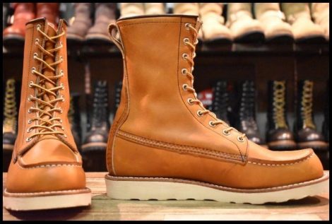 【8.5D 箱付 美品 21年】レッドウィング 877 ロング アイリッシュセッター オロレガシー モックトゥ 編み上げ ブーツ redwing HOPESMORE