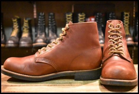 【7.5D 良品 旧羽タグ】レッドウィング 956 レースアップ 茶 ブラウン ビンテージ ブーツ redwing HOPESMORE