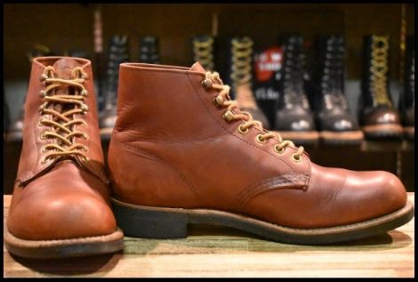 【7.5D 良品 旧羽タグ】レッドウィング 956 レースアップ 茶 ブラウン ビンテージ ブーツ redwing HOPESMORE