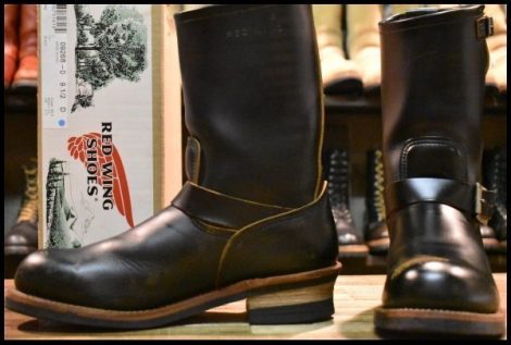 【9.5D 箱付 良品 17年】レッドウィング 9268 エンジニア 黒 ブラック クローンダイク スチールトゥ ブーツ 2268 redwing HOPESMORE