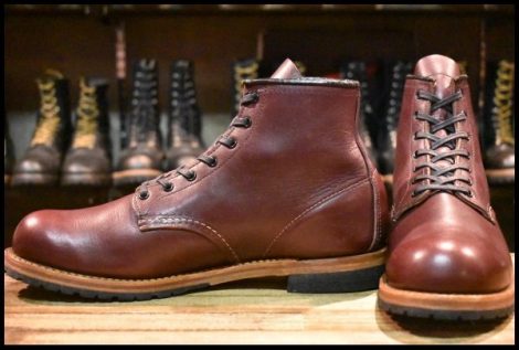 【11D 美品 19年】レッドウィング 9411 ベックマン ブラックチェリー フェザーストーン プレーントゥ ブーツ redwing HOPESMORE