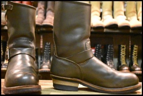 【8.5D 良品 PT99刺繍】レッドウィング 8273 エンジニア 緑 カンガタン グリーン スチールトゥ ブーツ redwing HOPESMORE