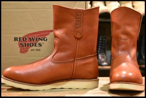 【9E 箱付 美品 14年】レッドウィング 8866 ペコス 赤茶 オロラセット クッションソール ブーツ redwing HOPESMORE