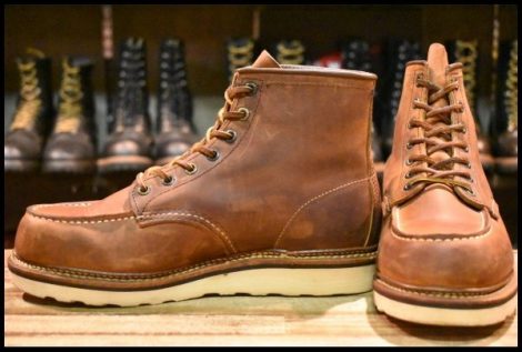 【7.5D 美品 10年】レッドウィング 1907 アイリッシュセッター 茶 カッパー ラフ＆タフ モックトゥ 編み上げ ブーツ redwing HOPESMORE