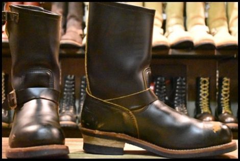 【9.5D 箱付 良品 17年】レッドウィング 9268 エンジニア 黒 ブラック クローンダイク スチールトゥ ブーツ 2268 redwing HOPESMORE