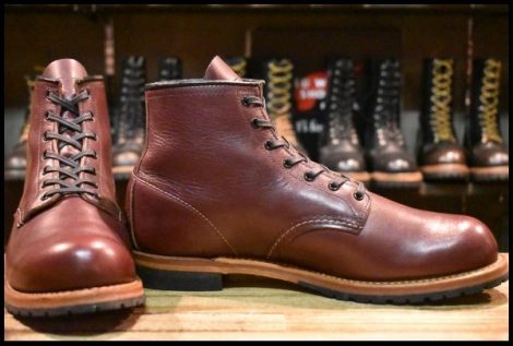 【11D 美品 19年】レッドウィング 9411 ベックマン ブラックチェリー フェザーストーン プレーントゥ ブーツ redwing HOPESMORE