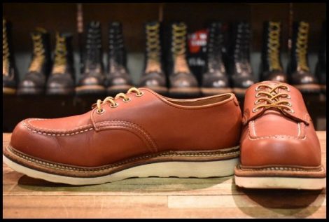 【9.5D 美品 17年】レッドウィング 8103 オックスフォード 赤茶 オロラセット モックトゥ ローカット 短靴 ブーツ redwing HOPESMORE