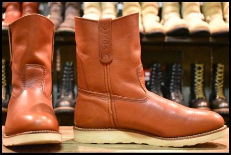 【9E 箱付 美品 14年】レッドウィング 8866 ペコス 赤茶 オロラセット クッションソール ブーツ redwing HOPESMORE
