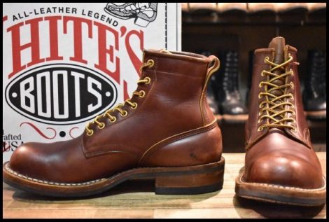 【8.5E 箱付 良品】WHITE’S ホワイツ スモークジャンパー 350BMVST ブラウン クロムエクセル ビブラム430 茶 ブーツ HOPESMORE