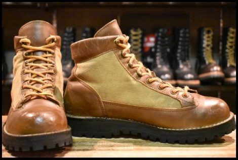 【8D 良品 黒タグ】Danner ダナーライト 30420X 茶 ブラウン ゴアテックス GORE-TEX ビブラム 編み上げ レースアップ ブーツ HOPESMORE