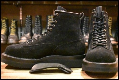 【10EE 美品】WHITE’S ホワイツ ノースウエストLTT ブラックラフアウト 黒 ビブラム2021ダブルミッドハーフスリップ ブーツ HOPESMORE