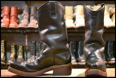 【9.5E 良品】DAYTON デイトン ブラックビューティー ブラック 黒 ビブラム700 カナダ ブーツ （ペコス エンジニア) HOPESMORE