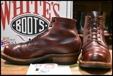 【9.5E 箱付 良品】WHITE’S ホワイツ セミドレス バーガンディクロムエクセル 2332MV ビブラム430シングル 編み上げ ブーツ HOPESMORE