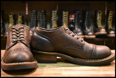 【9EE 良品】WHITE’S ホワイツ オックスフォード 300HC-700 ディストレスド 短靴 ローカット 編み上げ ブーツ HOPESMORE