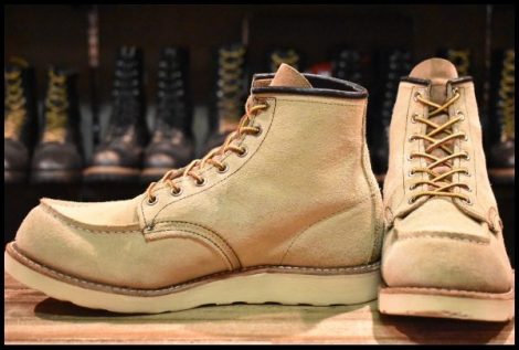 【8.5E 良品 11年】レッドウィング 8173 スエード アイリッシュセッター ホーソーン ラフアウト モックトゥ ブーツ redwing HOPESMORE