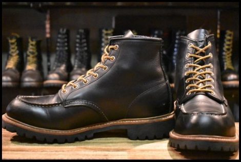 【10.5E 良品 16年】レッドウィング 8176 ビブラム アイリッシュセッター 黒 ブラッククローム モックトゥ ブーツ redwing HOPESMORE