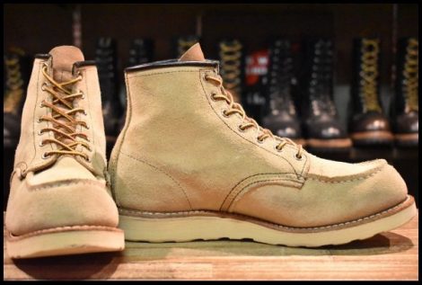 【8.5E 良品 11年】レッドウィング 8173 スエード アイリッシュセッター ホーソーン ラフアウト モックトゥ ブーツ redwing HOPESMORE