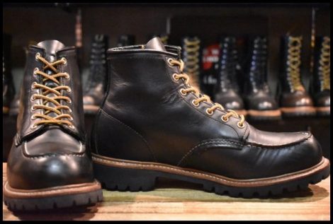 【10.5E 良品 16年】レッドウィング 8176 ビブラム アイリッシュセッター 黒 ブラッククローム モックトゥ ブーツ redwing HOPESMORE