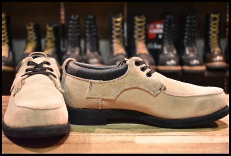 【8E 良品 旧羽タグ 80’S】レッドウィング 2142 スエード オックスフォード ラフアウト ビンテージ 短靴 8105 ブーツ redwing HOPESMORE