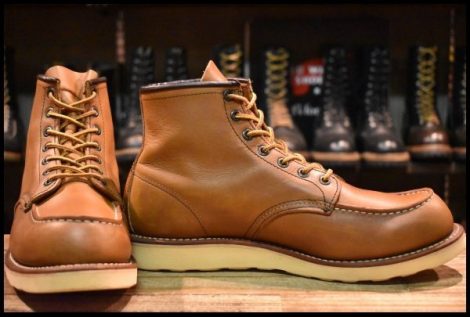 【9.5D 良品 10年】レッドウィング 875 アイリッシュセッター 茶 オロイジナル モックトゥ レースアップ ブーツ redwing HOPESMORE