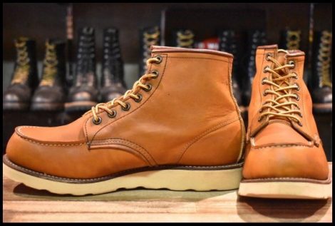 【9.5EE 美品 犬刻印 97年】レッドウィング 875 アイリッシュセッター 茶 オロイジナル モックトゥ 編み上げ ブーツ redwing HOPESMORE