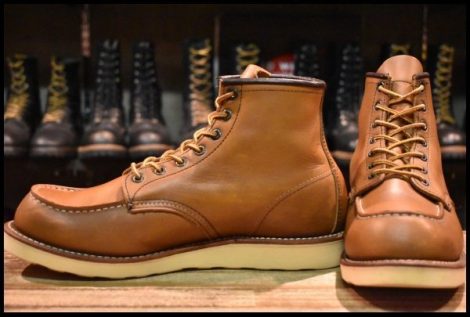 【9.5D 良品 10年】レッドウィング 875 アイリッシュセッター 茶 オロイジナル モックトゥ レースアップ ブーツ redwing HOPESMORE