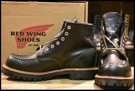 【8E 箱付 未使用 15年 カスタム】レッドウィング 8179 アイリッシュセッター 黒 ブラッククローム 8176 ブーツ redwing HOPESMORE