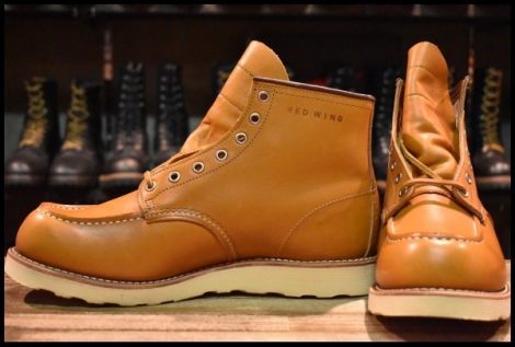 【11E 未使用 12年】レッドウィング 9875 アイリッシュセッター ゴールドラセット モックトゥ レースアップ ブーツ redwing HOPESMORE
